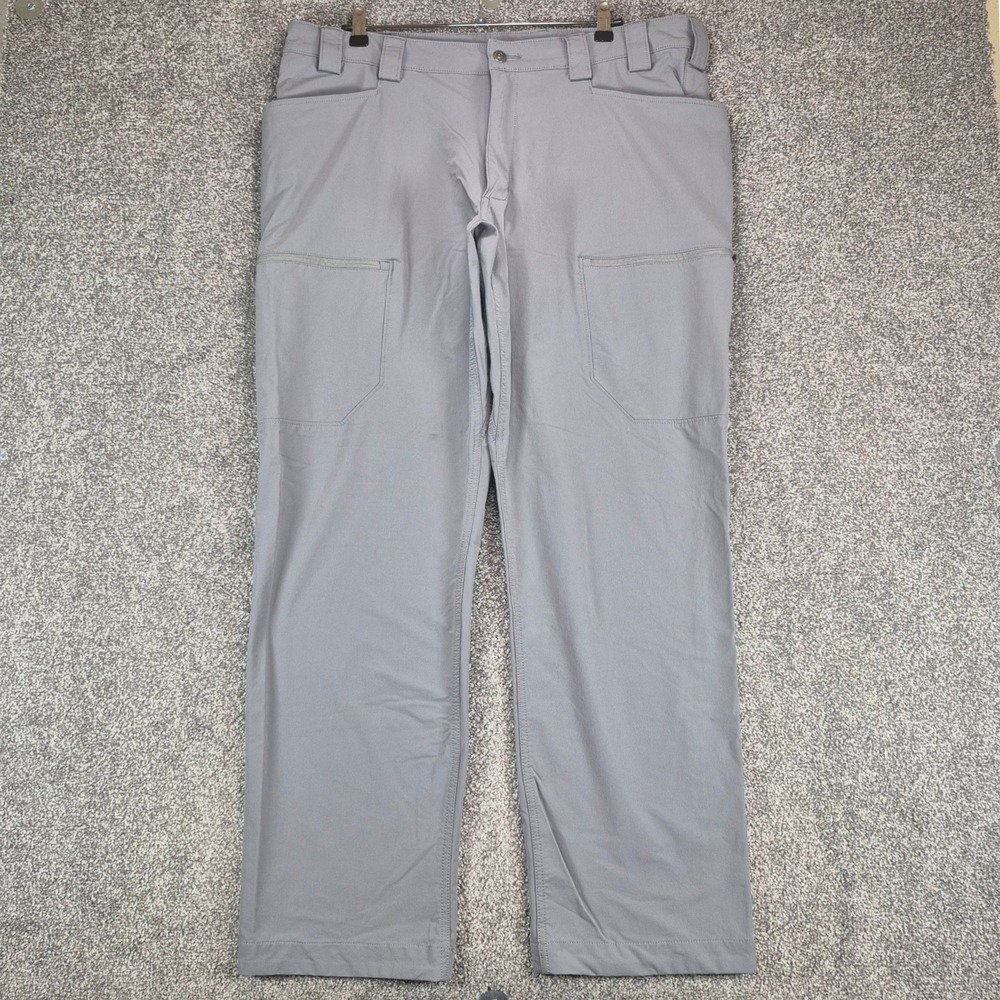 Duluth Trading Flexpedition Pants Mens 40x34 Gray Relaxed Fit Tactical Hiking